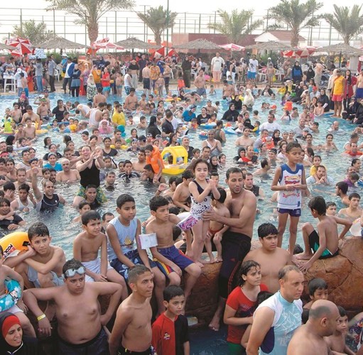 حضور مميز للاستمتاع بمرافق الأكوابارك﻿
