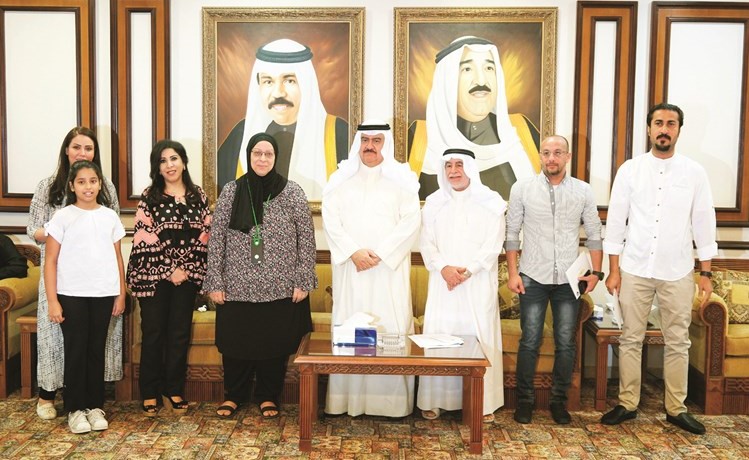 الفريق م. ثابت المهنا وأماني الورع وعدد من الفائزين﻿