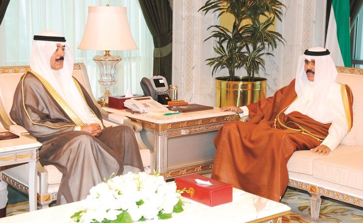 سمو نائب الامير خلال استقباله الشيخ محمد الخالد ﻿