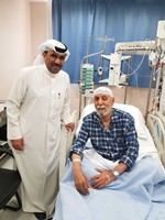 الأنباء مع الفنان القدير ابراهيم الصلال في المستشفى﻿