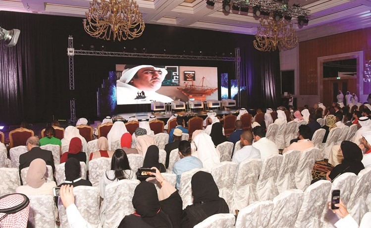 خالد الروضان وكلمة مسجلة خلال افتتاح الملتقى﻿