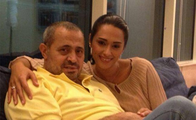 أحدث صور لزوجة جورج وسوف وطفلته عيون.. كم تشبهه!