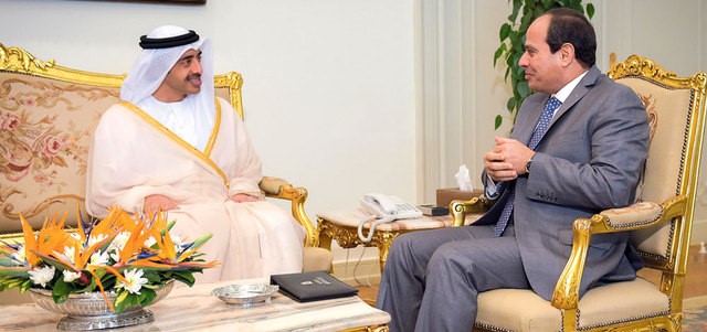 عبد الفتاح السيسي وعبدالله بن زايد