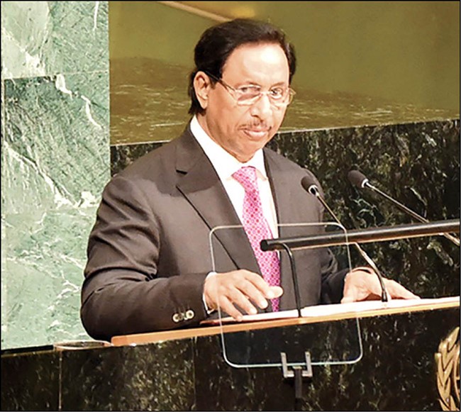 ممثل سمو الأمير يلقي كلمة الكويت أمام الجمعية العامة للأمم المتحدة