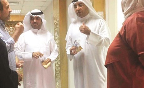 د.هيثم الاثري خلال الزيارة ﻿
