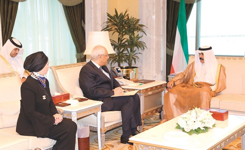 سمو نائب الأمير مستقبلا السفير المصري ياسر عاطف ﻿