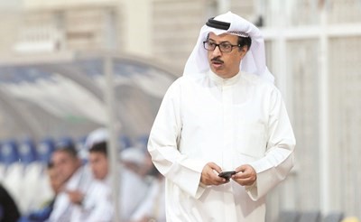  دهام الشمري يتابع مراحل تهيئة ستاد مبارك العيار﻿