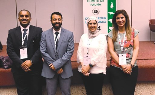 م.جنان بهزاد وشريفة السالم ود.فهد العجمي وفهد مندني ﻿