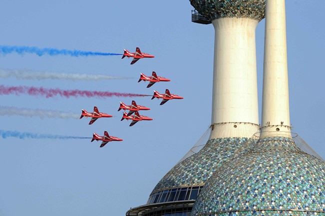القوة الجوية الكويتية : "الأسهم الحمراء" يهدف الى اكتساب الخبرة ورفع الجاهزية القتالية