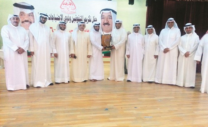 جانب من التكريم خلال حفل المتفوقين﻿