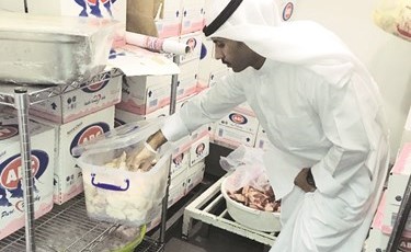 فحص ظاهري للمواد الغذائية﻿