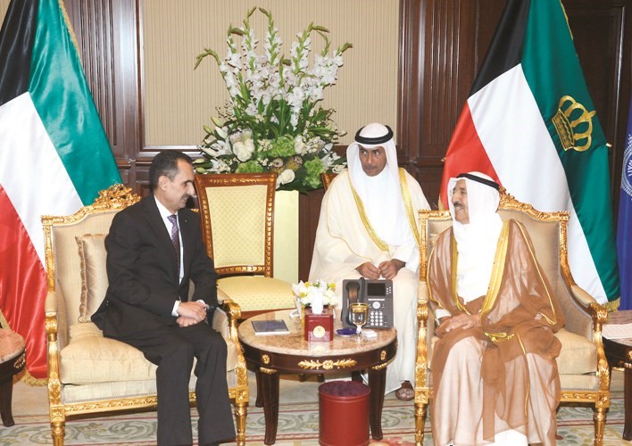 صاحب السمو خلال لقائه السفير الأردني ﻿