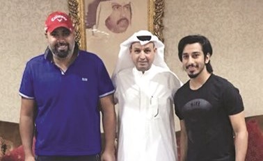 الشيخ خالد الفهد مع الحشان والديحاني ﻿