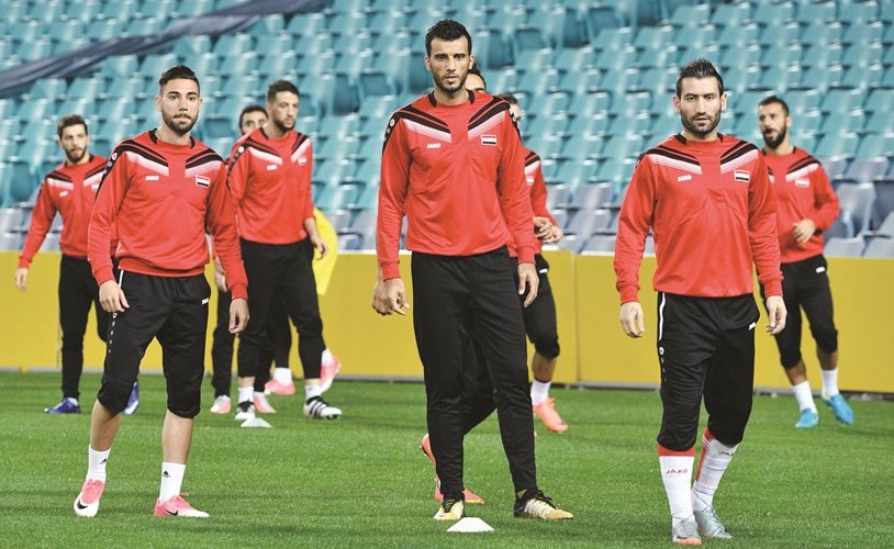 نسور قاسيون خلال التدريب﻿