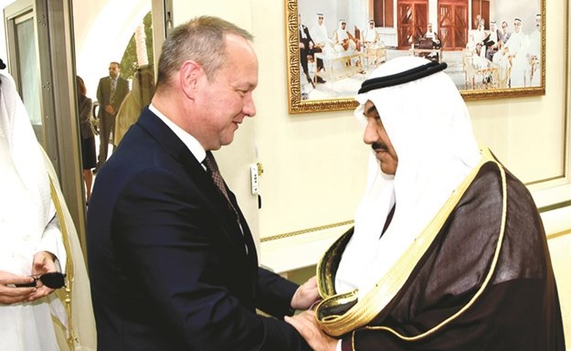 سمو الشيخ ناصر المحمد مرحبا برئيس مجلس النواب السويسري﻿
