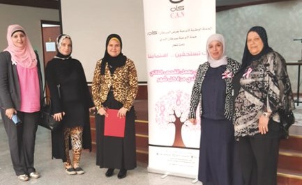 د. مروة فاضل وعدد من المشاركات في الورشة﻿