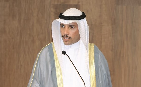 رئيس مجلس الأمة مرزوق الغانم متحدثا﻿