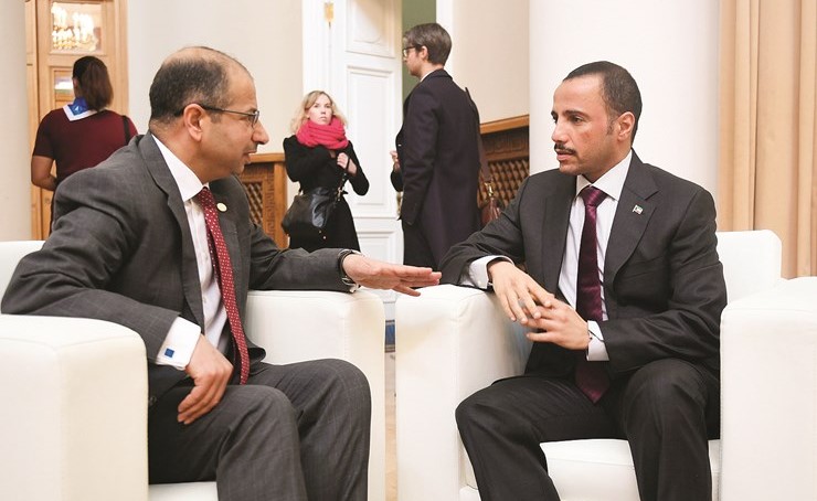 الرئيس مرزوق الغانم مع رئيس مجلس النواب العراقي﻿