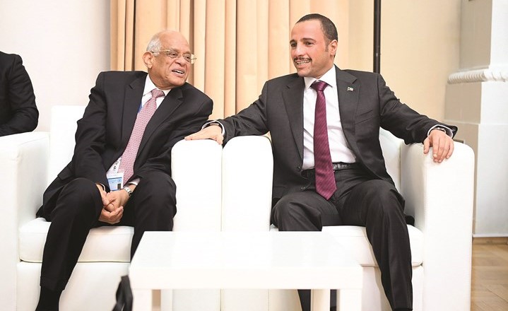 الرئيس الغانم خلال لقائه مع رئيس مجلس النواب المصري﻿