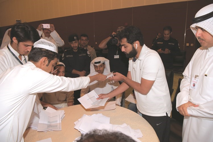 متابعة واحصاء لفرز الأصوات