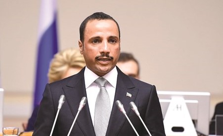 رئيس مجلس الأمة مرزوق الغانم متحدثا﻿