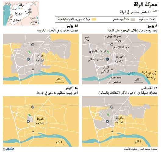 «قسد» تخوض أقوى معاركها ضد 300 «داعشي» في الرقة ومعلومات عن عملية عسكرية تركية في عفرين