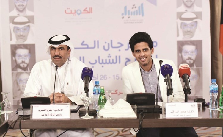 حمدي المرغني مع رئيس المركز الاعلامي الزميل مفرح الشمري﻿