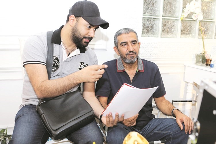 فهد العليوة مع المخرج احمد المقلة﻿