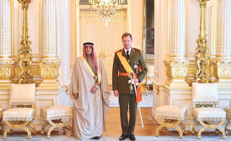 دوق لوكسمبورغ الأكبر الدوق هنري مستقبلا السفير جاسم البديوي﻿
