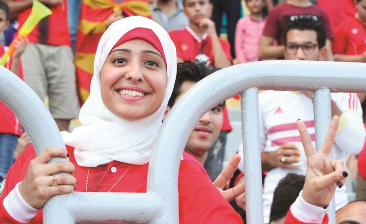 فرحة مصرية على المدرجات ﻿