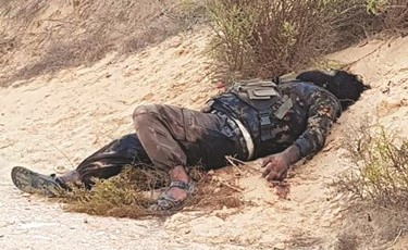 احد الإرهابيين الذين تم القضاء عليهم امس الأول﻿