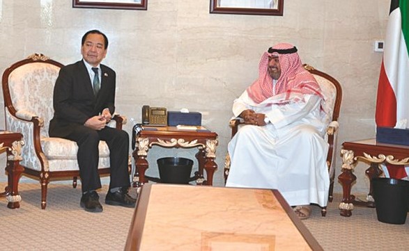 الشيخ ثامر العلي والسفير الياباني تاكاشي اشيكي﻿