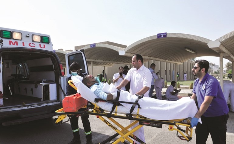 إسعاف مصاب﻿