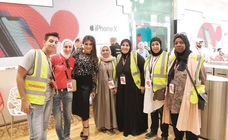 المتطوعون من برنامج Ooredoo التطوعي شاركوا في التنظيم﻿