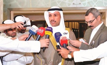 رئيس مجلس الأمة مرزوق الغانم متحدثا﻿