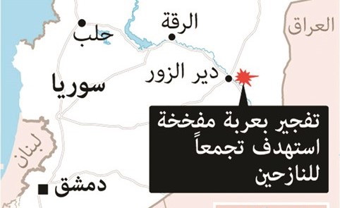 نازحو دير الزور بين مقصلة «داعش» وسندان الغارات الجوية