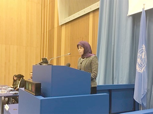 وزيرة الدولة اللبنانية لشؤون التنمية الإدارية عناية عز الدين