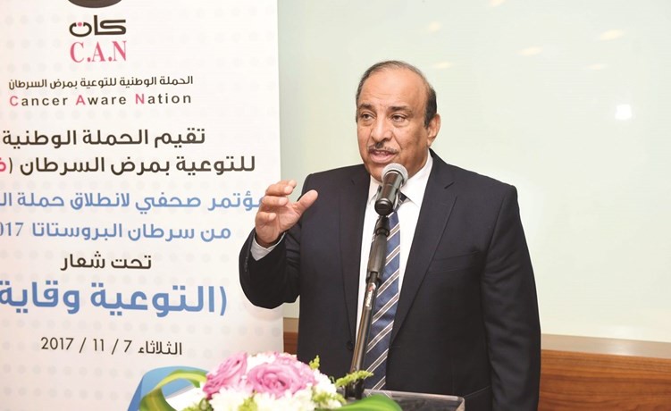 د.خالد الصالح يلقي كلمة معلنا انطلاق أنشطة الحملة 	(متين غوزال)﻿