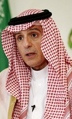 وزير الخارجية السعودي عادل الجبير خلال المقابلة مع رويترز ﻿
