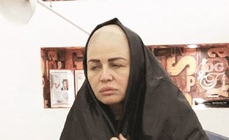 إلهام شاهين في مشهد من المسلسل﻿