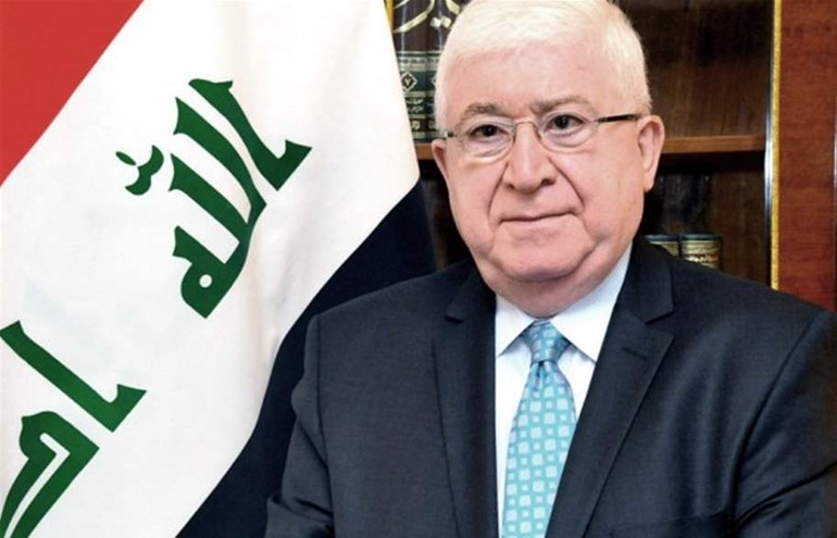 الرئيس العراقي يصل البلاد