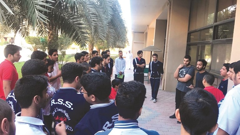جانب من لقاء الاتحاد الطلابي للكلية﻿