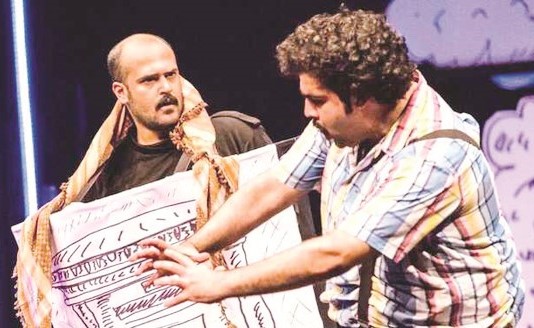 مشهد من مسرحية عطسة﻿