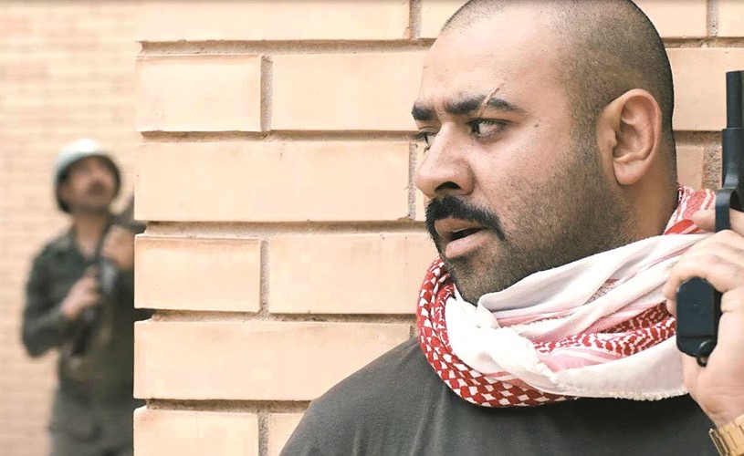 بشار الشطي في مشهد من الفيلم﻿