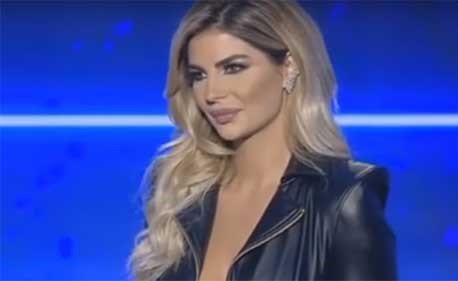 شاهد.. ملكة جمال لبنان السابقة ترد على أسامة الرحباني بـ "تغطية صدرها"