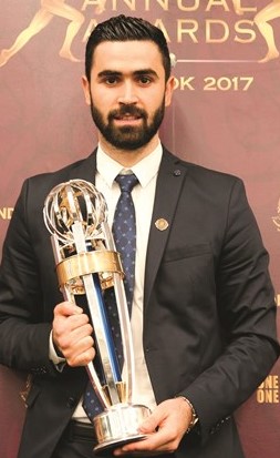 السوري عمر خريبين أفضل لاعب في آسيا 2017			(رويترز)﻿