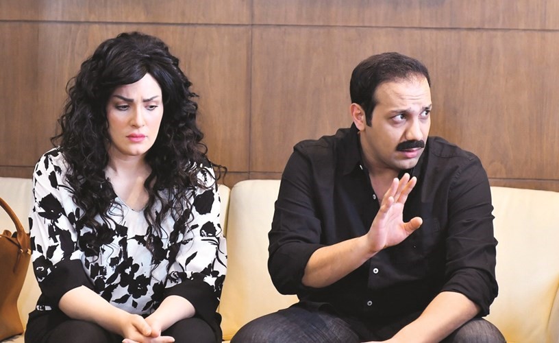  ومع الفنان أوس الشطي في مسلسل إقبال يوم أقبلت﻿