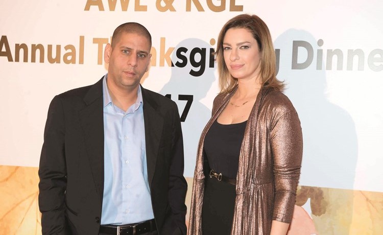 تمارا صعب مع كميل باشا خلال الحفل﻿