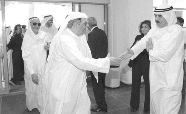 يعقوب يوسف الحميضي رحمه الله اثناء افتتاح أحد معارض ايكيا﻿