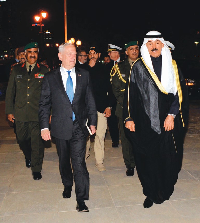 الشيخ محمد الخالد مستقبلا نظيره الاميركي